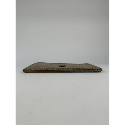 Fendi Baguette Brown Leather Clutch Bag image 5