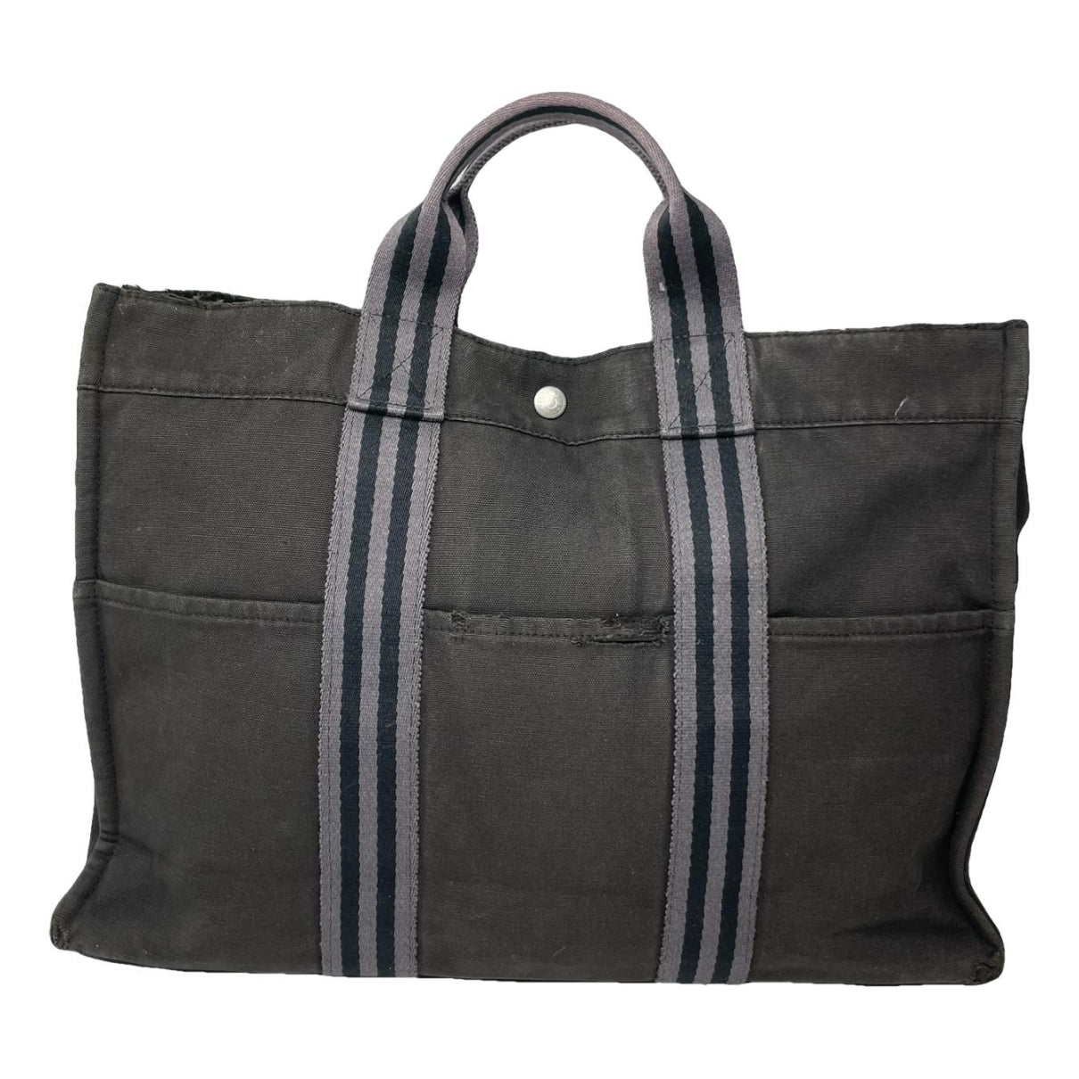 Hermès Black Cotton Handbag image 1
