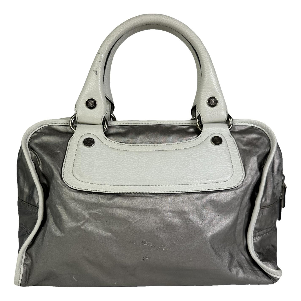 Celine Silver Leather Handbag image 1