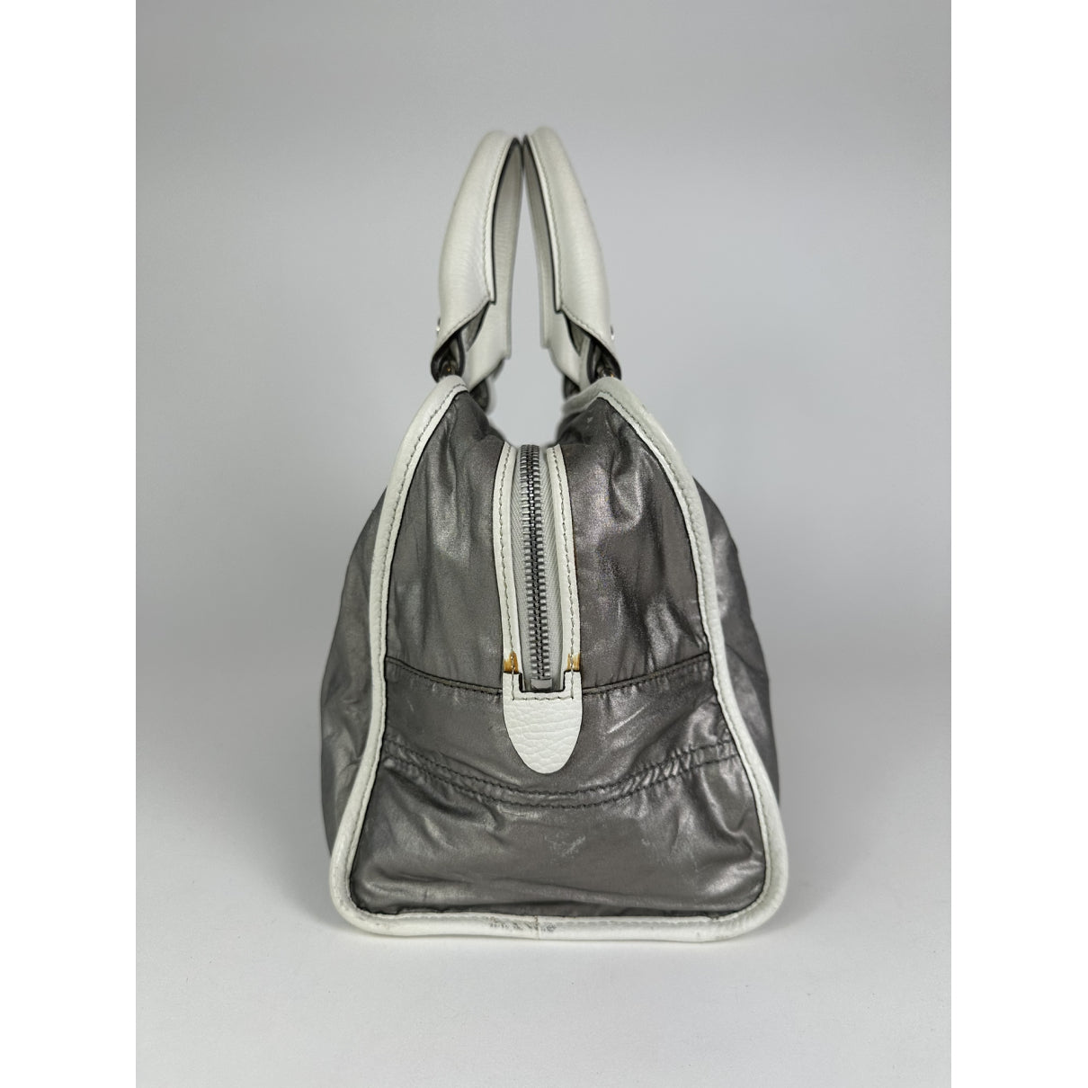 Celine Silver Leather Handbag image 4