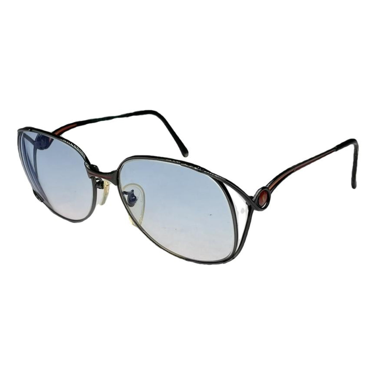 Yves Saint Laurent Blue Metal Sunglasses image 1