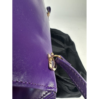 Givenchy Bow Cut Purple Leather Handbag image 4