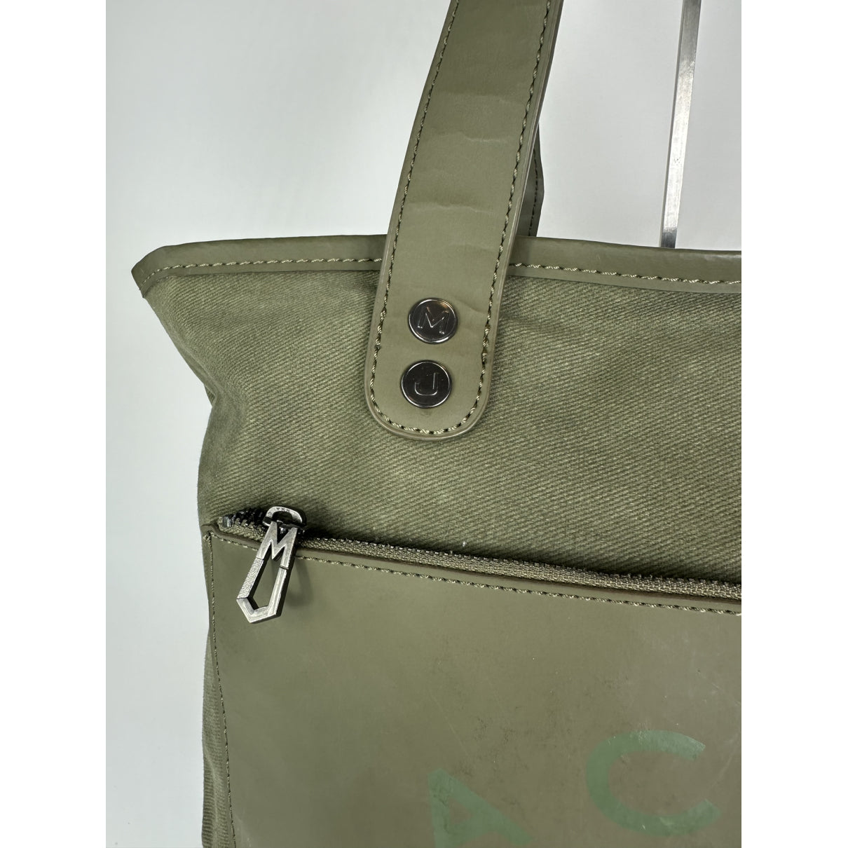 Marc by Marc Jacobs Green Cotton Handbag image 3