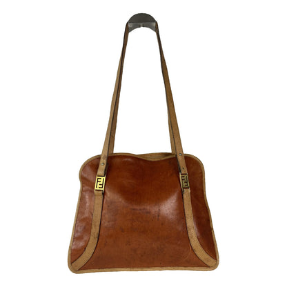 Fendi Peekaboo Red Leather Handbag image 1