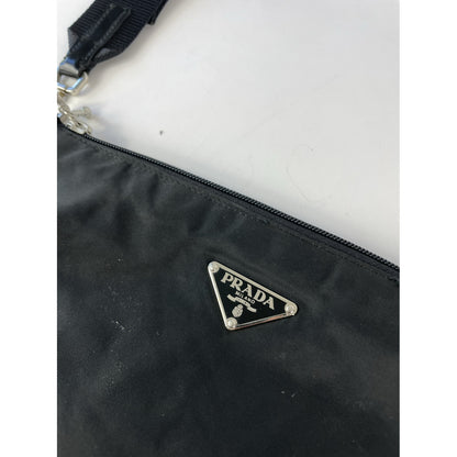 Prada Re-Edition 2000 Double Zip Black Polyester Handbag image 4