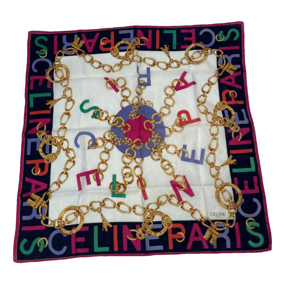 Celine Multicolour Silk Scarf image 1