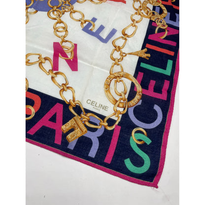 Celine Multicolour Silk Scarf image 2