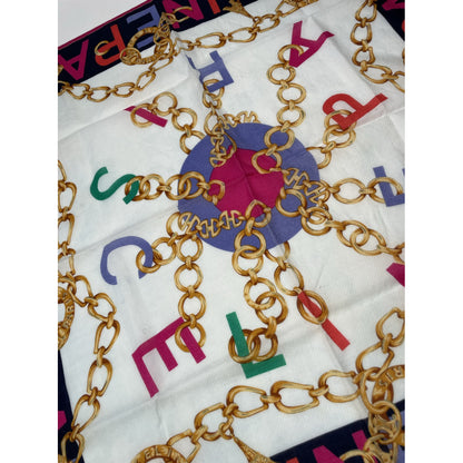 Celine Multicolour Silk Scarf image 3