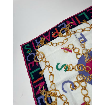 Celine Multicolour Silk Scarf image 5