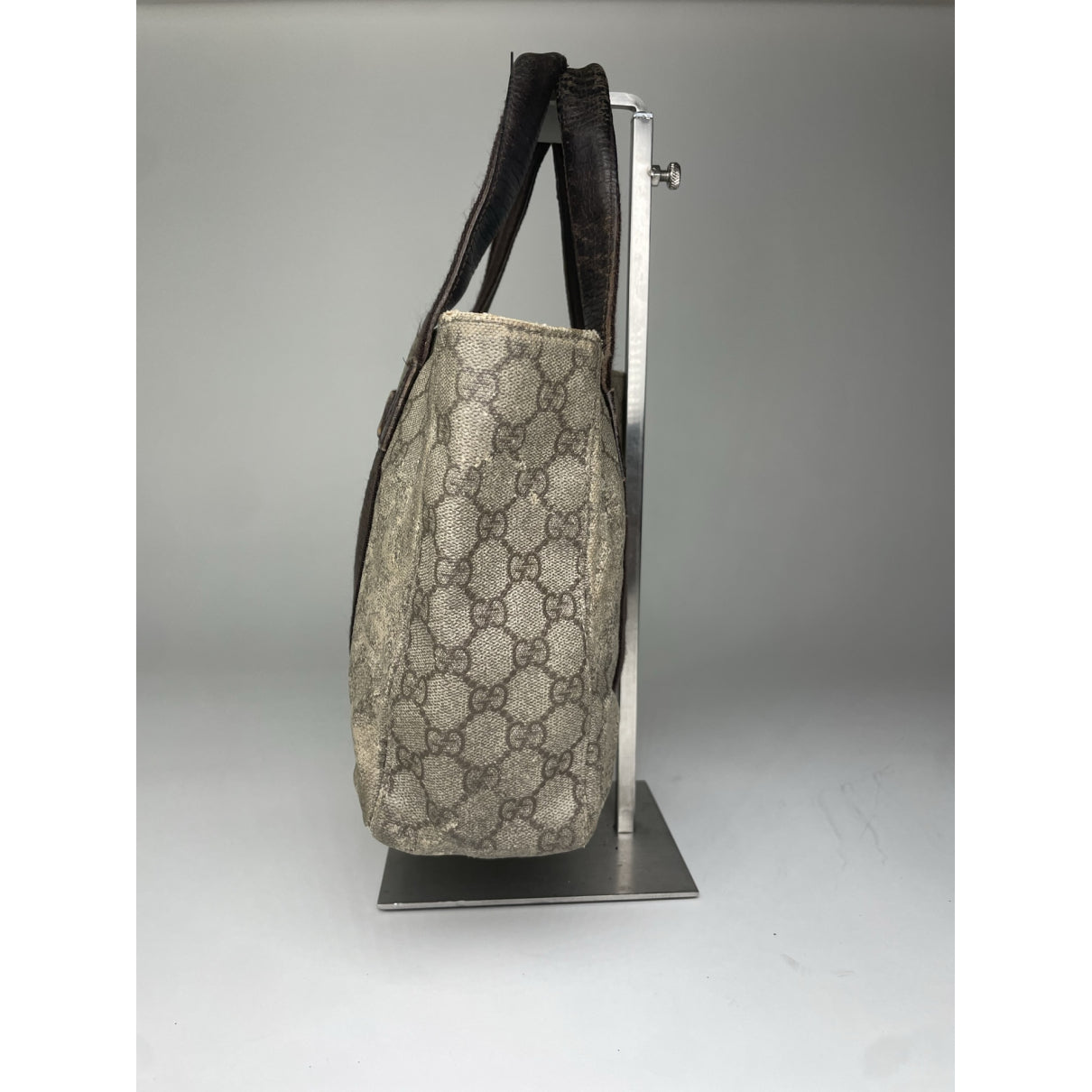Gucci Ophidia Grey Leather Handbag image 5