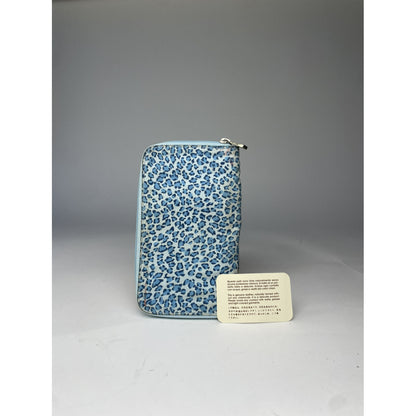 Bottega Veneta Blue Leather Wallet image 2