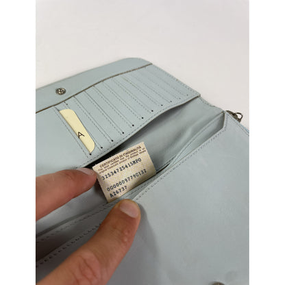 Bottega Veneta Blue Leather Wallet image 5