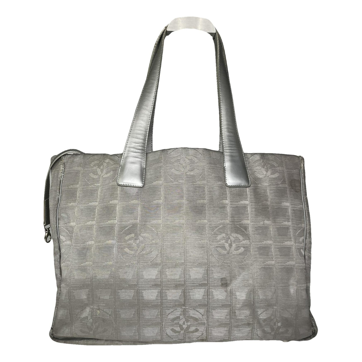 Chanel Silver Cotton Handbag image 1