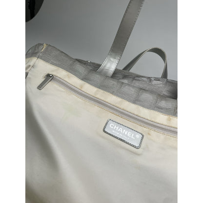 Chanel Silver Cotton Handbag image 2
