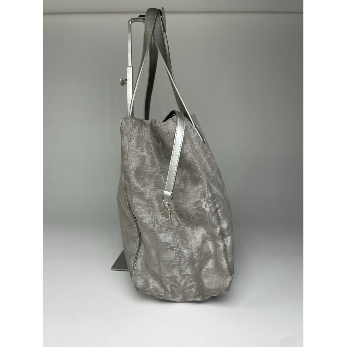 Chanel Silver Cotton Handbag image 4