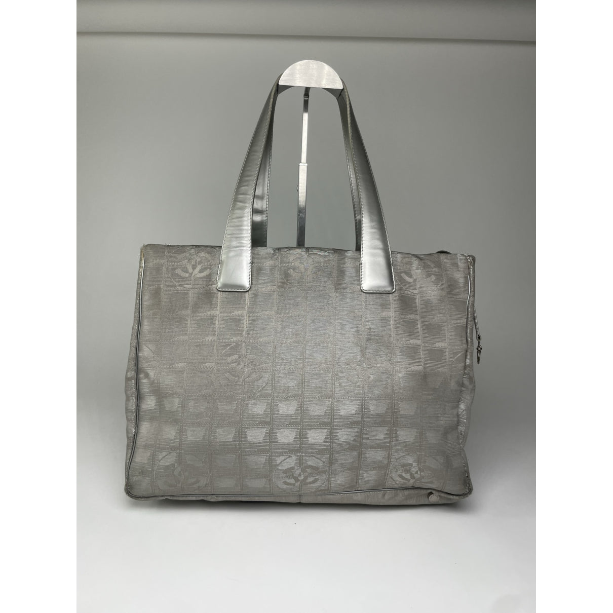 Chanel Silver Cotton Handbag image 5