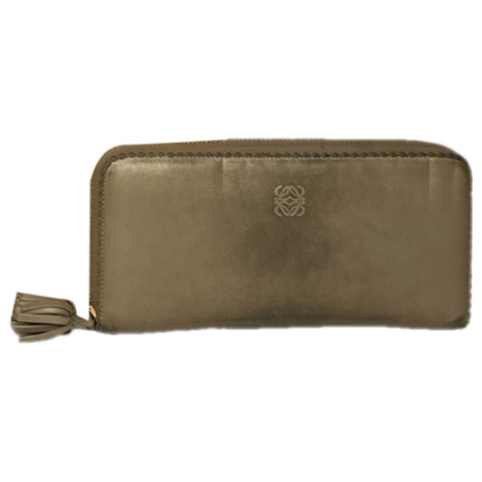 Loewe Puzzle Beige Leather Wallet image 1