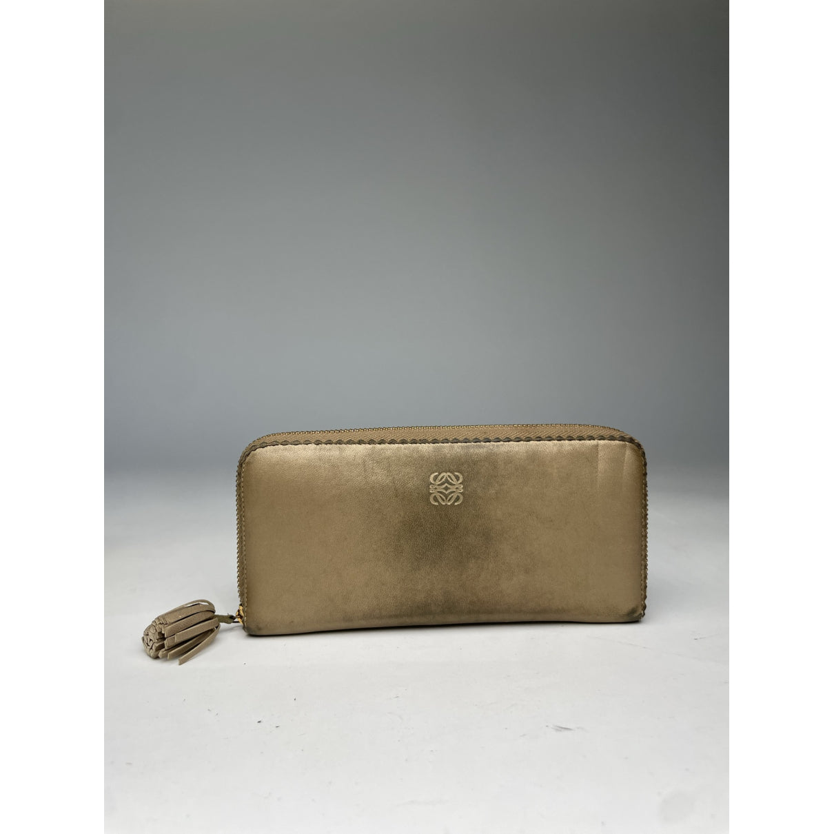 Loewe Puzzle Beige Leather Wallet image 3