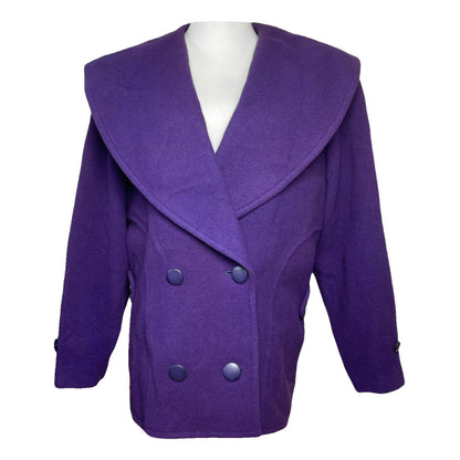 Dior Purple Wool Coat image 1