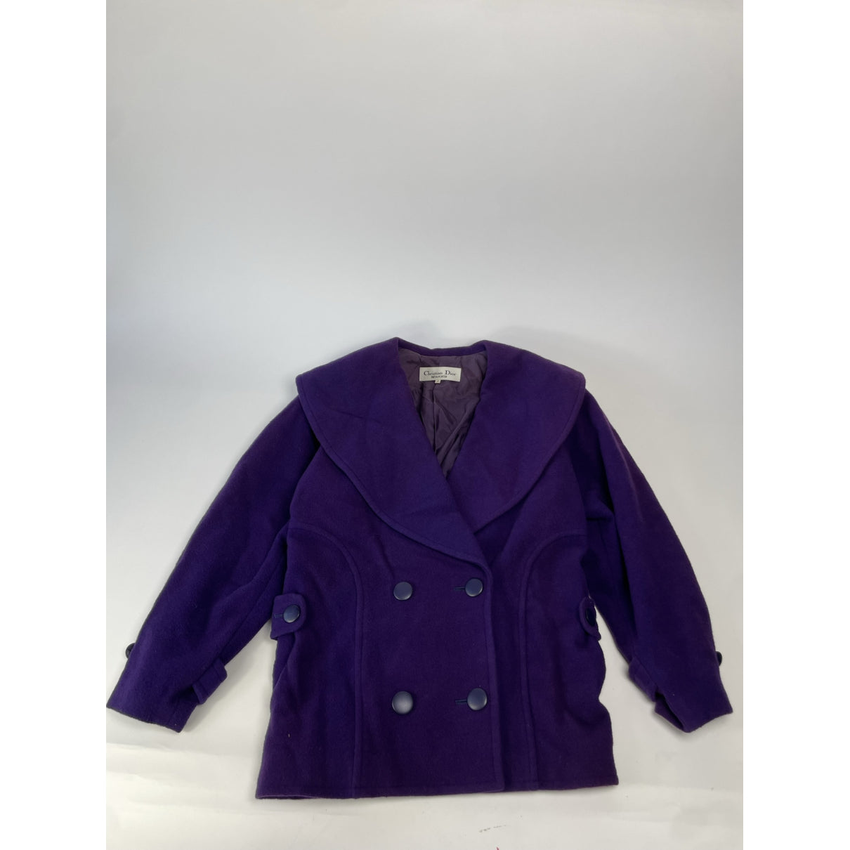 Dior Purple Wool Coat image 2