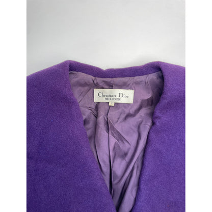 Dior Purple Wool Coat image 4