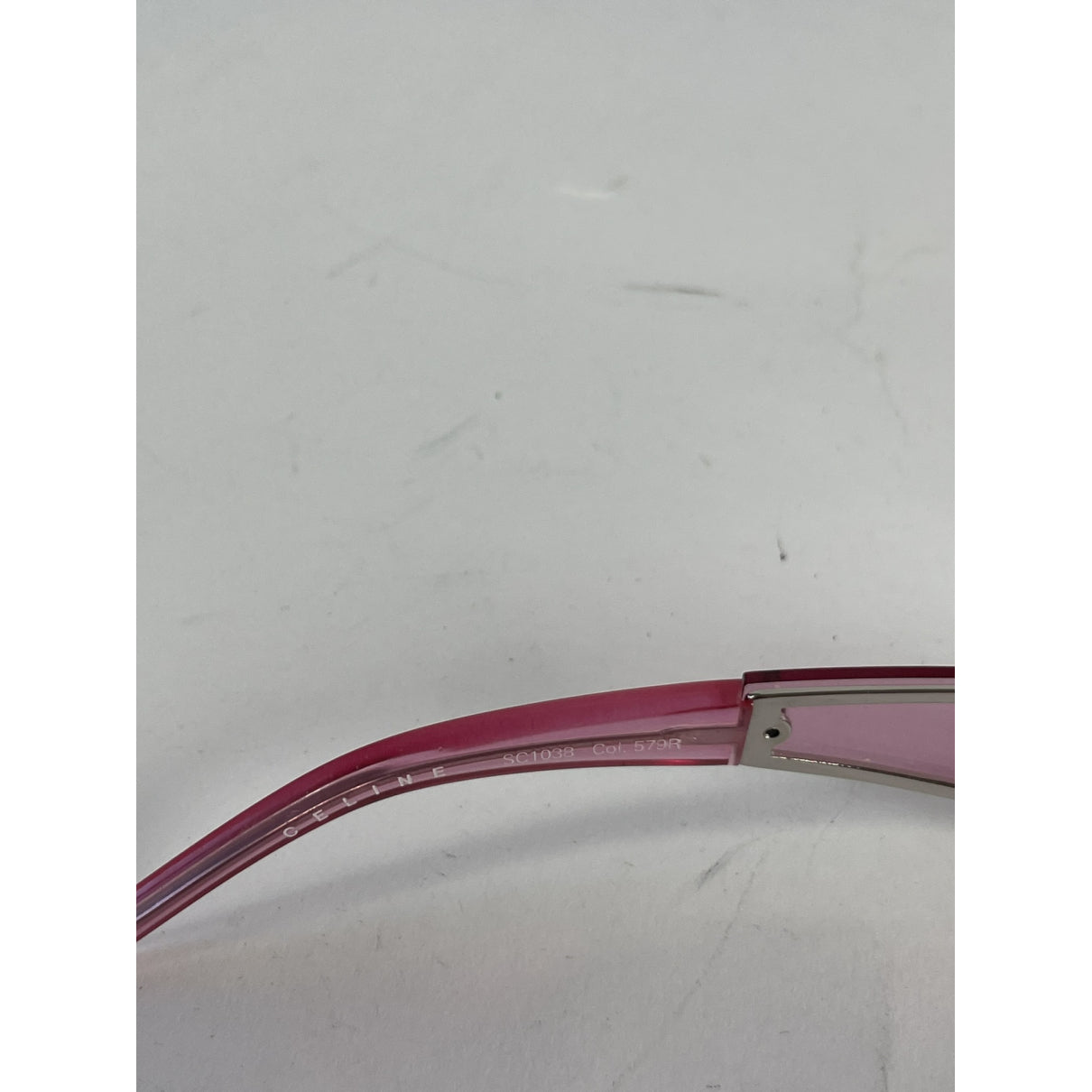 Celine Purple Plastic Sunglasses image 2