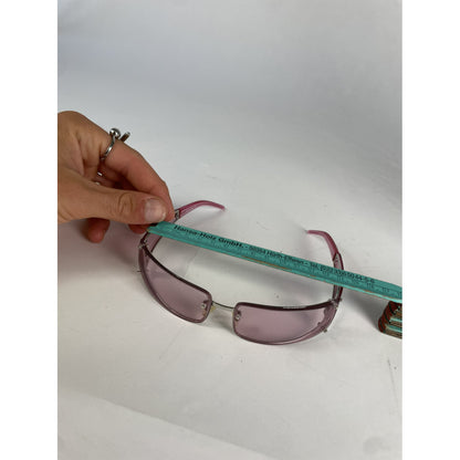 Celine Purple Plastic Sunglasses image 5