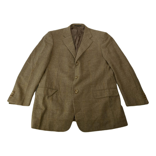 Zegna Brown Wool Coat image 1