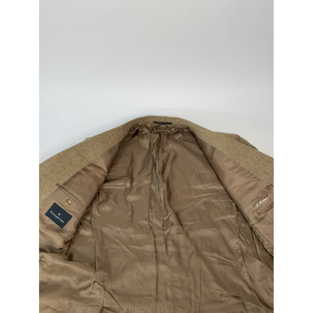 Zegna Brown Wool Coat image 4