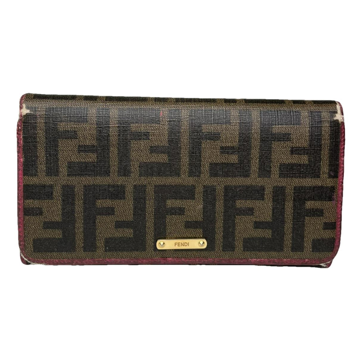 Fendi Baguette Brown Leather Wallet image 1