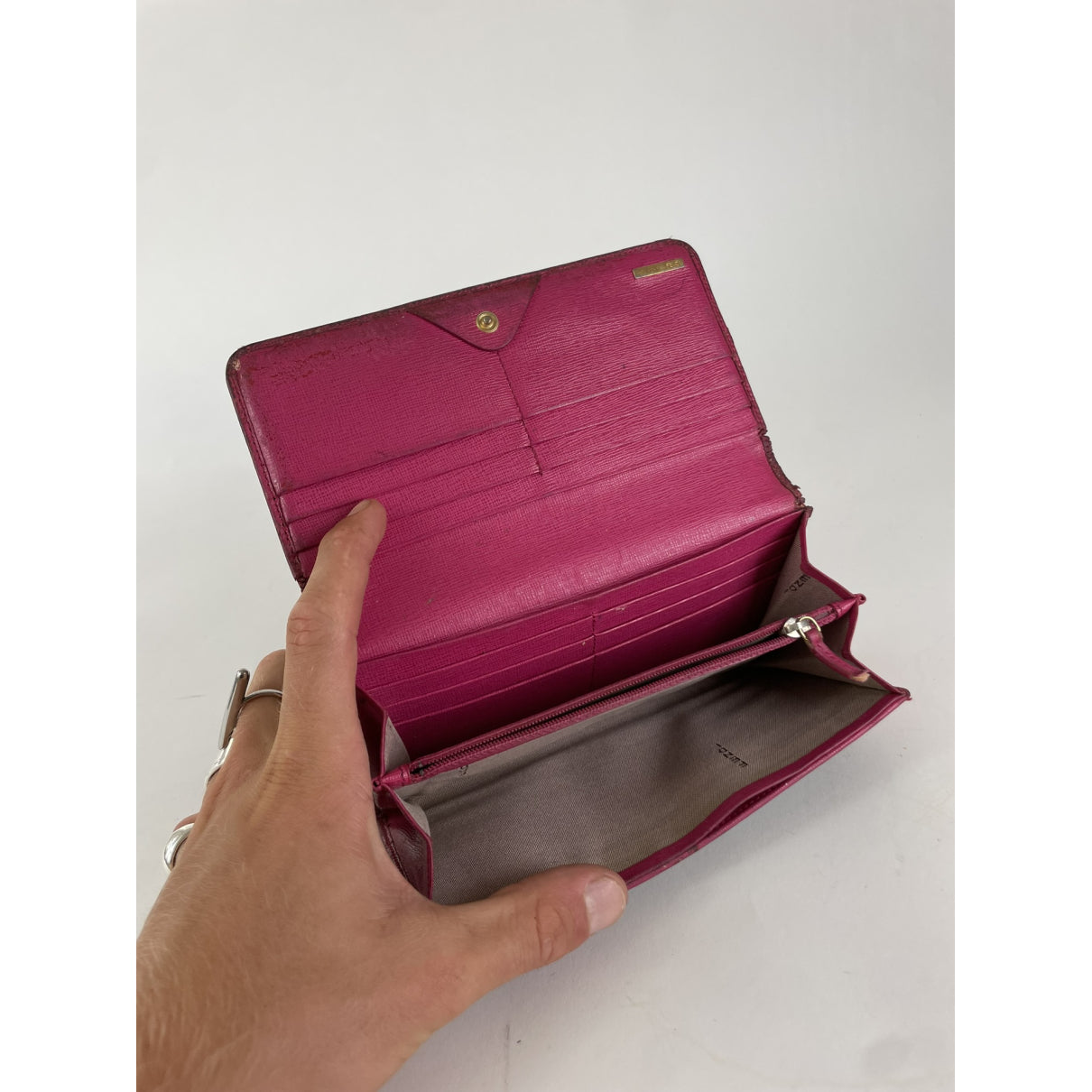 Fendi Baguette Brown Leather Wallet image 3