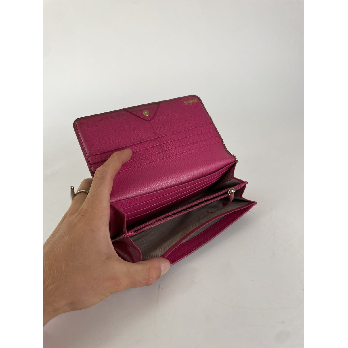 Fendi Baguette Brown Leather Wallet image 5