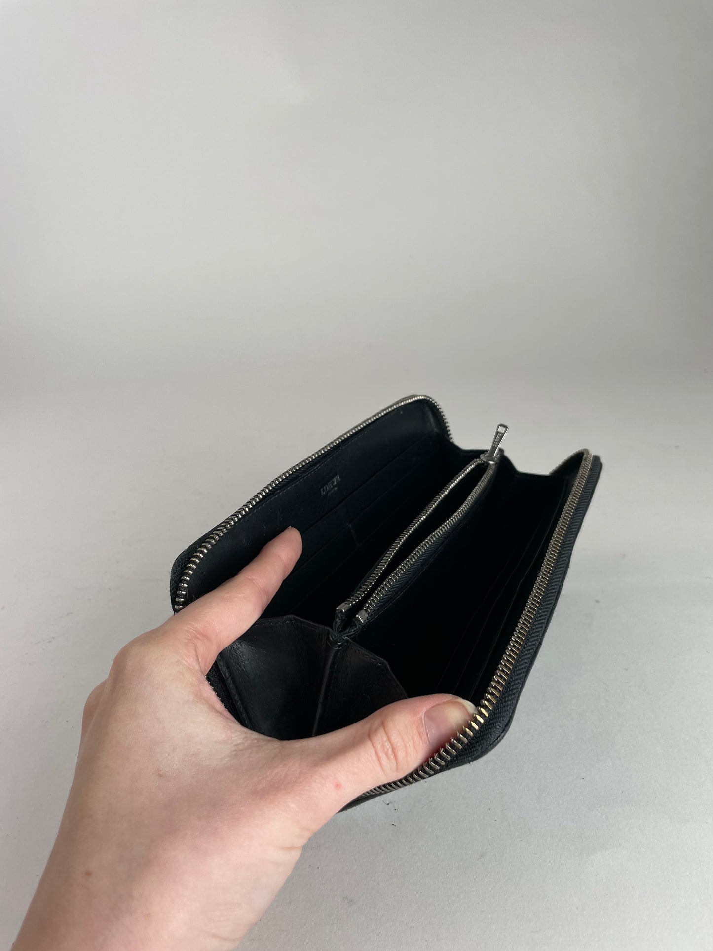 Vintage Loewe Madrid Puzzle Leather Wallet Black