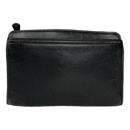Balenciaga City Black Leather Clutch Bag image 1