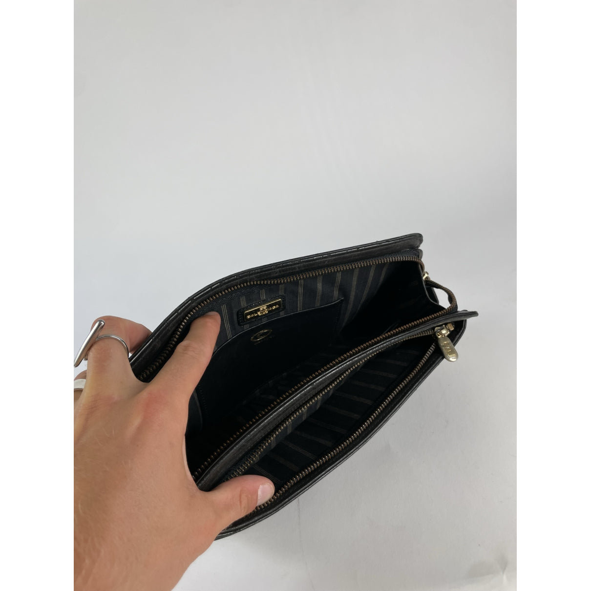 Balenciaga City Black Leather Clutch Bag image 2