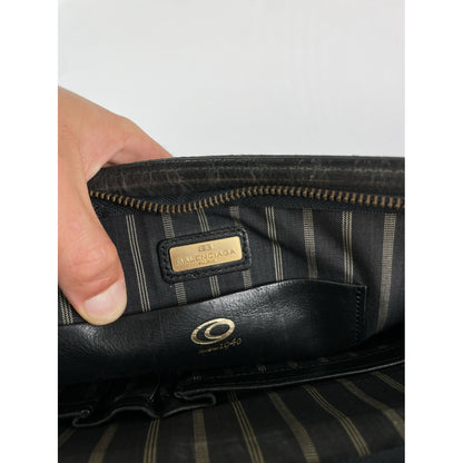 Balenciaga City Black Leather Clutch Bag image 3