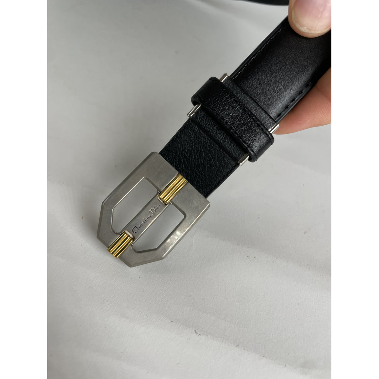 Dior Homme Black Leather Belt image 5