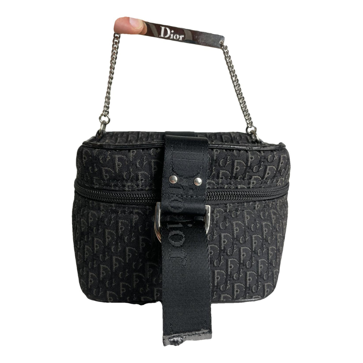 Dior Saddle Black Cotton Handbag image 1