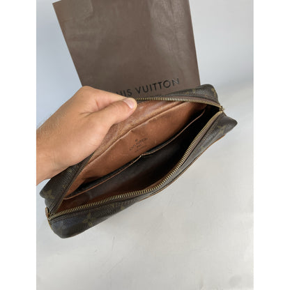 Louis Vuitton Chantilly Brown Leather Clutch Bag image 2