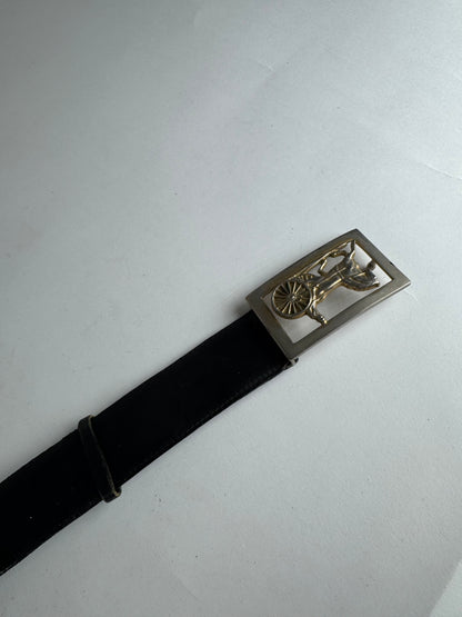 Vintage Celine Paris Triomphe Leather Belt
