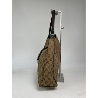 Gucci Jackie Vintage  Beige Cotton Handbag image 4