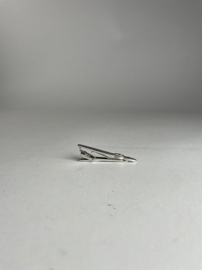 Vintage Courreges Tie / Money Clamp Silver