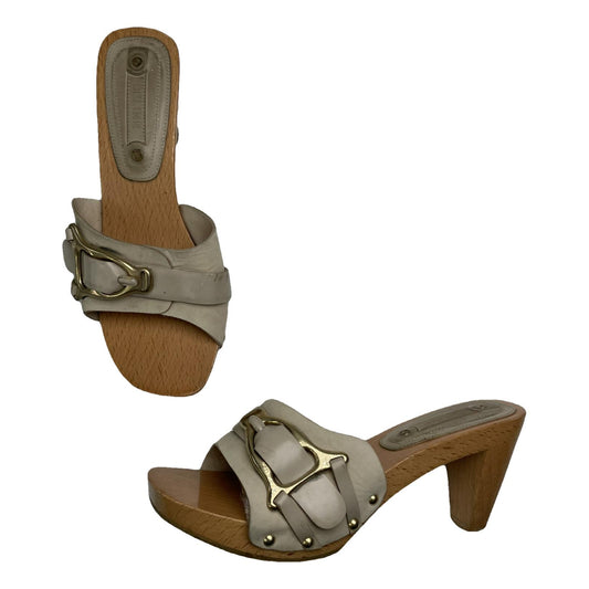 Celine Wrapped boots Green Leather Heel image 1