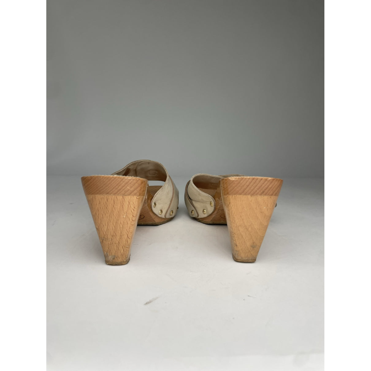 Celine Wrapped boots Green Leather Heel image 4