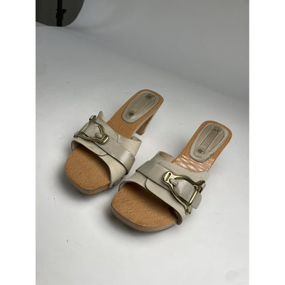 Celine Wrapped boots Green Leather Heel image 5