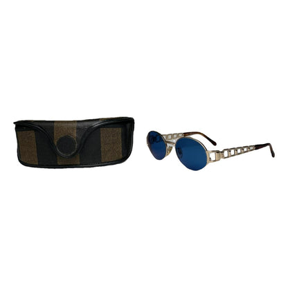 Fendi Gold Metal Sunglasses image 1