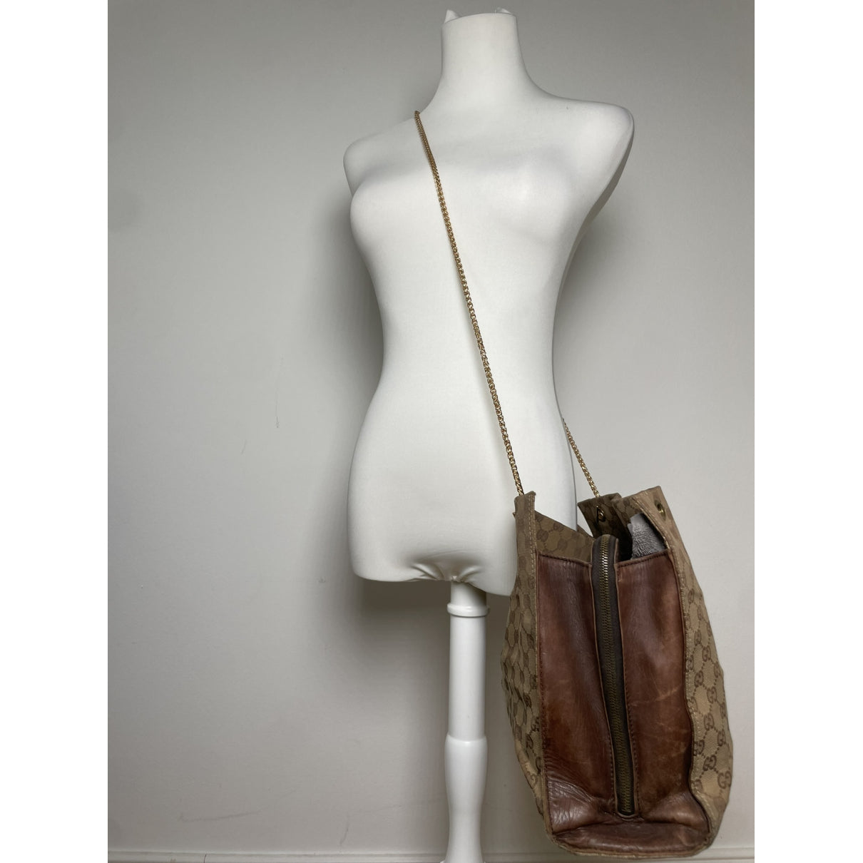 Gucci Jackie Vintage  Beige Cotton Handbag image 3