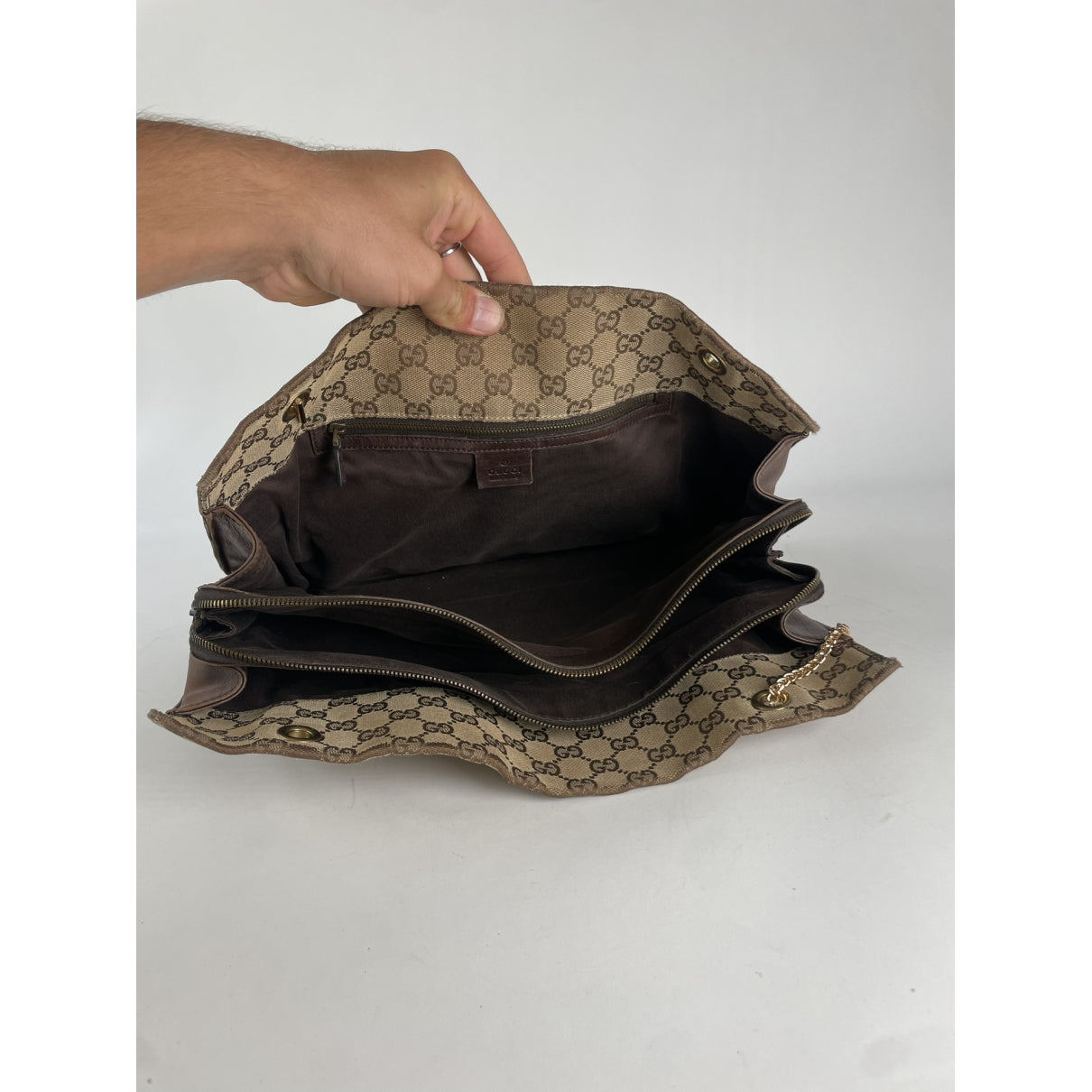 Gucci Jackie Vintage  Beige Cotton Handbag image 4