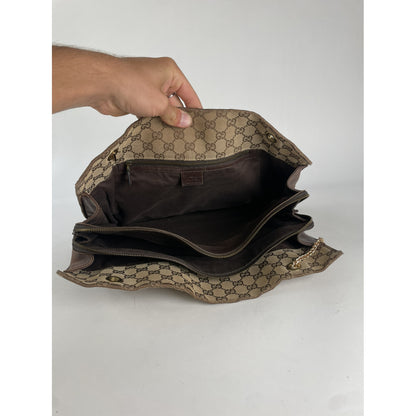 Gucci Jackie Vintage  Beige Cotton Handbag image 4