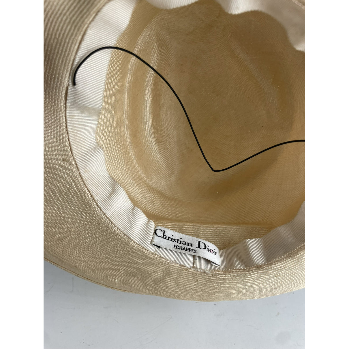 Dior Beige Wicker Hat image 2